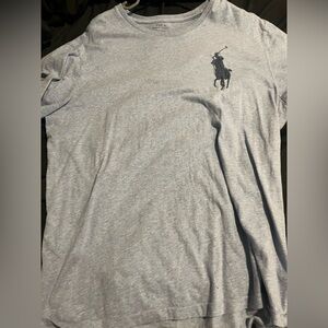 Polo by Ralph Lauren Men's Light Gray Tee